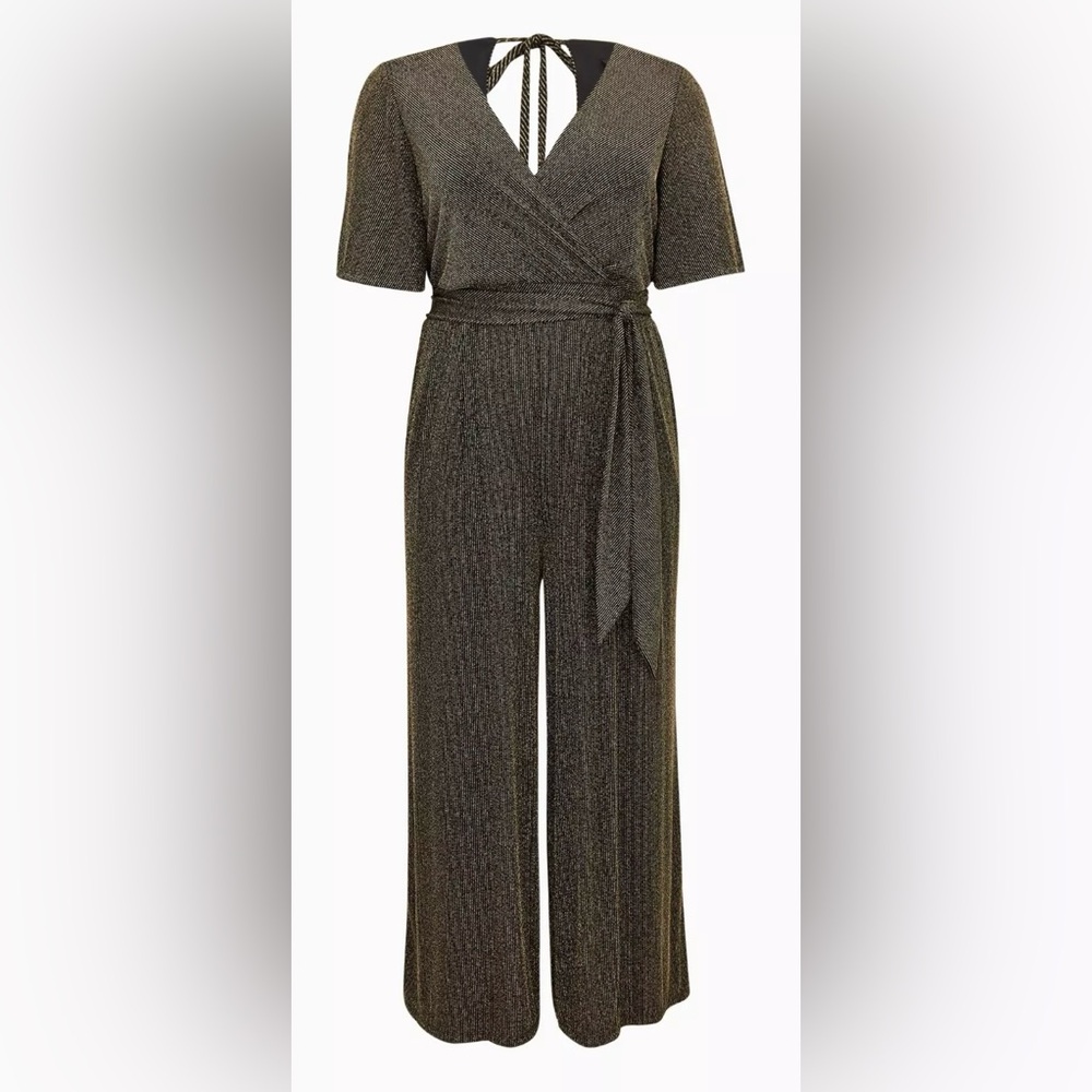 Torrid Shimmer Surplice Jumpsuit